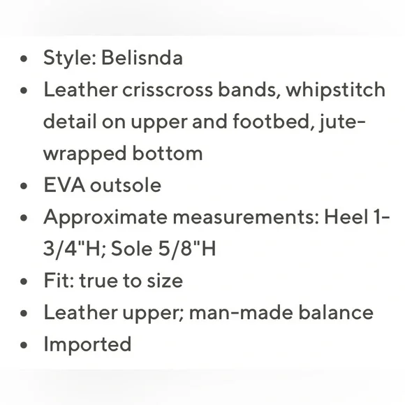 Vince Camuto Leather Sandal Size 6M Slip On Crossband Resort Summer Beach Ivory - Picture 8 of 11